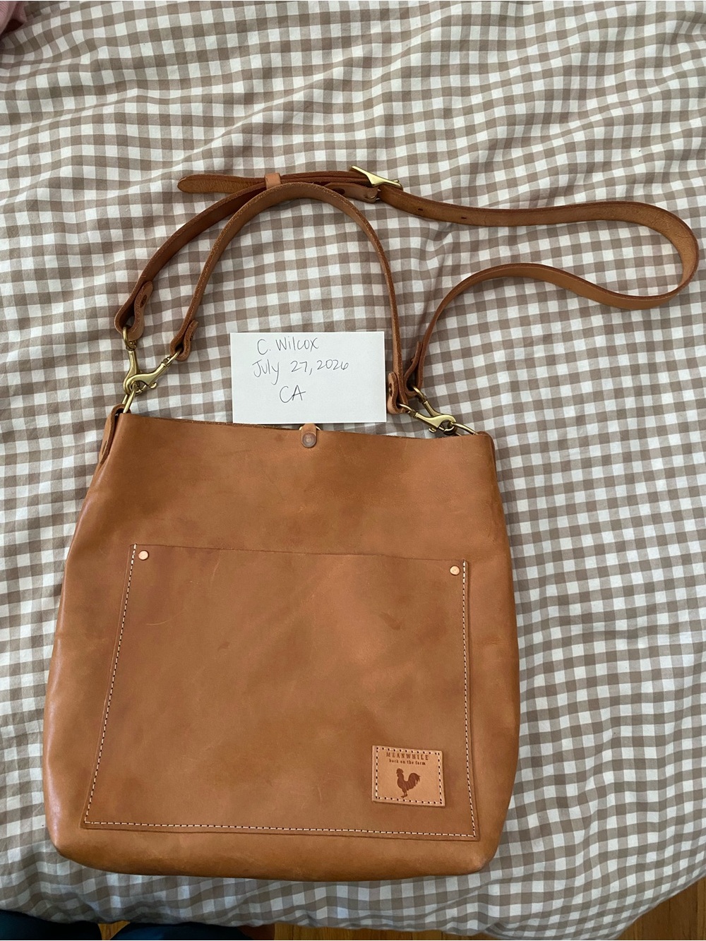 Meanwhile Back on the Farm CUSTOM Virginia Leather Carryall